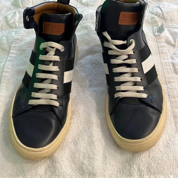 Bally | Shoes | Midtop Blue Bally Sneaker | Poshmark display picture 1